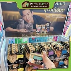 Pate Sheba thức ăn ướt dạng sốt bổ sung chất xơ và vitamin cần thiết cho mèo Thái Lan lon 85g