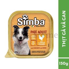 Pate Simba thức ăn mềm ướt dạng thịt viên kèm sốt cung cấp Vitamin và chất khoáng cho chó Ý lon 415g