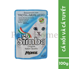 Pate Simba thức ăn ướt mềm giàu protein, bổ sung dưỡng chất cho mèo Ý gói 100g