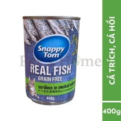Pate Snappy Tom Grain Free thức ăn ướt mềm từ thịt, cá thật đầy dinh dưỡng cho mèo Thái Lan lon 400g