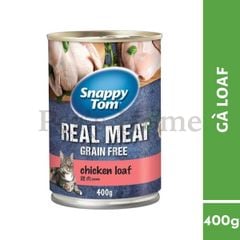 Pate Snappy Tom Grain Free thức ăn ướt mềm từ thịt, cá thật đầy dinh dưỡng cho mèo Thái Lan lon 400g