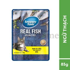 Pate Snappy Tom Grain Free thức ăn mềm ướt bổ sung Omega 3, Vitamin cho mèo Thái Lan gói 85g