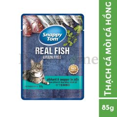 Pate Snappy Tom Grain Free thức ăn mềm ướt bổ sung Omega 3, Vitamin cho mèo Thái Lan gói 85g