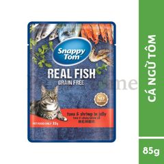 Pate Snappy Tom Grain Free thức ăn mềm ướt bổ sung Omega 3, Vitamin cho mèo Thái Lan gói 85g