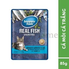 Pate Snappy Tom Grain Free thức ăn mềm ướt bổ sung Omega 3, Vitamin cho mèo Thái Lan gói 85g