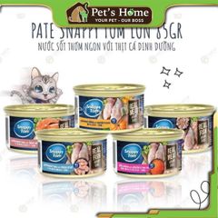 Pate Snappy Tom Premium cho mèo lon 85g