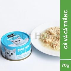 Pate sữa dê Kit Cat thức ăn ướt mềm giúp hỗ trợ tiêu hoá, hỗ trợ hệ miễn dịch cho mèo Singapore lon 70g