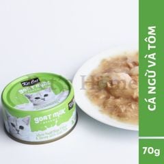 Pate sữa dê Kit Cat thức ăn ướt mềm giúp hỗ trợ tiêu hoá, hỗ trợ hệ miễn dịch cho mèo Singapore lon 70g