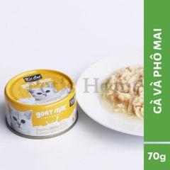 Pate sữa dê Kit Cat thức ăn ướt mềm giúp hỗ trợ tiêu hoá, hỗ trợ hệ miễn dịch cho mèo Singapore lon 70g