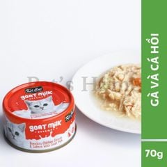 Pate sữa dê Kit Cat thức ăn ướt mềm giúp hỗ trợ tiêu hoá, hỗ trợ hệ miễn dịch cho mèo Singapore lon 70g