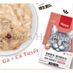 Pate mèo Wanpy cung cấp axit béo cần thiết, bổ sung Canxi và khoáng chất cho mèo mọi lứa tuổi - gói 80g