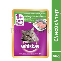 Pate Whiskas thức ăn ướt mềm  hỗ trợ tiêu hoá, kích thích vị giác cho mèo Thái Lan gói 85g