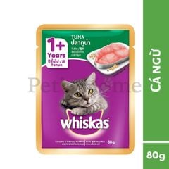 Pate Whiskas thức ăn ướt mềm  hỗ trợ tiêu hoá, kích thích vị giác cho mèo Thái Lan gói 85g