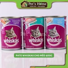 Pate Whiskas hỗ trợ tiêu hoá, kích thích vị giác cho mèo con Thái Lan 400g