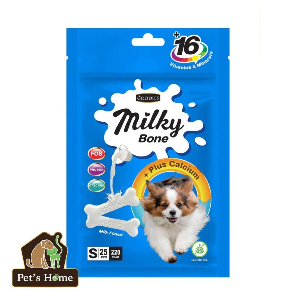 Bánh thưởng Milky Bone Goodies xương sữa bổ sung Canxi cho chó Thái Lan