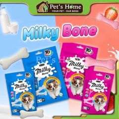 Bánh thưởng Milky Bone Goodies xương sữa bổ sung Canxi cho chó Thái Lan