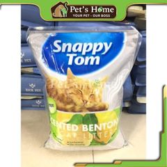 Cát Snappy Tom cát vệ sinh, cát sỏi, cát đất sét cho mèo siêu thấm hút vón cục tốt cho mèo túi 5L