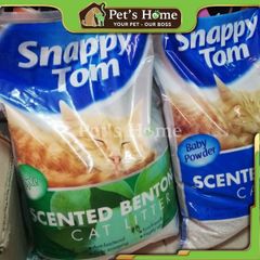 Cát Snappy Tom cát vệ sinh, cát sỏi, cát đất sét cho mèo siêu thấm hút vón cục tốt cho mèo túi 5L