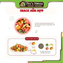 Snack hỗn hợp Bowwow bánh thuởng viên cá hồi, phô mai, thịt gà Hàn Quốc 150g 350g