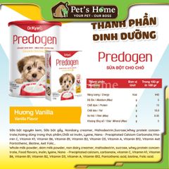 Sữa Predogen sữa bột cung cấp Canxi, Vitamin và các khoáng cho chó Việt Nam hộp 110g