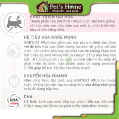 Sữa Royal Canin Babycat Milk sữa bột thay thế sữa mẹ đầy đủ dinh dưỡng cho mèo sơ sinh Pháp lon 300g