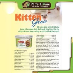 Sữa Kitten Grow sữa bột giàu dinh dưỡng cho mèo con nội địa hộp 100g