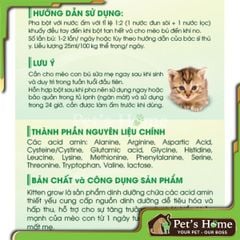 Sữa Kitten Grow sữa bột giàu dinh dưỡng cho mèo con nội địa hộp 100g