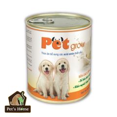 Sữa Pet Grow sữa bột dinh dưỡng chứa các Axit Amin thiết yếu cho chó con nội địa lon 200g