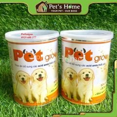 Sữa Pet Grow sữa bột dinh dưỡng chứa các Axit Amin thiết yếu cho chó con nội địa lon 200g