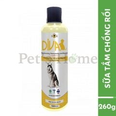 Sữa tắm DIVA sữa tắm thơm, giữ mùi hương lâu, mượt lông cho chó mèo nội địa 260ml