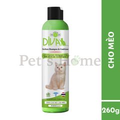 Sữa tắm DIVA sữa tắm thơm, giữ mùi hương lâu, mượt lông cho chó mèo nội địa 260ml