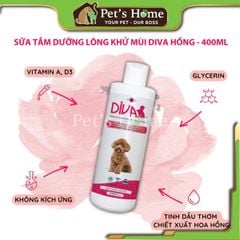 Sữa tắm DIVA sữa tắm thơm, giữ mùi hương lâu, mượt lông cho chó mèo nội địa 260ml