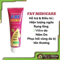 Sữa tắm Fay Medicare mù u sữa tắm giảm ngứa, giảm viêm da, nấm da cho chó mèo nội địa 290ml