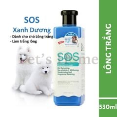 Sữa tắm SOS sữa tắm thơm, mượt lông, phục hồi cho chó, chó lông trắng, chó lông nâu đỏ nội địa 530ml