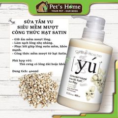 Sữa tắm Yú sữa tắm cao cấp thơm lâu, dưỡng lông cho chó mèo 400ml