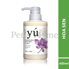 Sữa tắm Yú sữa tắm cao cấp thơm lâu, dưỡng lông cho chó mèo 400ml