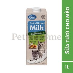 Sữa Pets Own sữa tươi giàu Protein, bổ sung Taurine, DHA tốt cho trí não và thị lực cho chó Úc hộp 1L