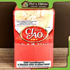 Pate INABA Ciao thức ăn ướt dạng soup giàu đạm và Vitamin cho mèo Nhật Bản gói 40g