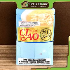 Pate INABA Ciao thức ăn ướt dạng soup giàu đạm và Vitamin cho mèo Nhật Bản gói 40g