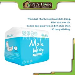 Tã quần Male Wrap Antibacterial cho chó đực 1,8 - 3,6kg