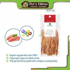 Bánh thưởng Natural Core snack thịt gà, thịt vịt sấy, snack mềm cho chó Hàn Quốc 40g