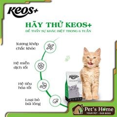 Hạt Keos+ [1,5kg] hỗ trợ tiết niệu, thức ăn cho mèo vị cá biển, cá ngừ, hải sản Việt Nam