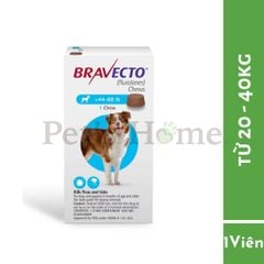 [CHÍNH HÃNG] Viên nhai Bravecto loại bỏ ve rận, bọ chét, viêm da, ghẻ cho chó