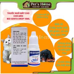 Nhỏ mắt Bio-Gentadrop giúp vệ sinh giác mạc, ngừa viêm, ngứa mắt, vệ sinh mắt cho chó mèo