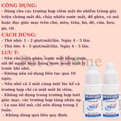 Nhỏ mắt Bio-Gentadrop giúp vệ sinh giác mạc, ngừa viêm, ngứa mắt, vệ sinh mắt cho chó mèo