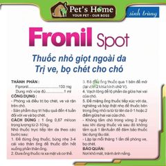 Thuốc nhỏ trị ve Fronil Spot