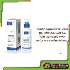 [CHÍNH HÃNG] Chai xịt Alkin Fungikur ngăn ngừa và giảm thiểu nấm, ghẻ, viêm da cho chó mèo 50ml