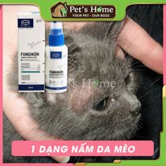 [CHÍNH HÃNG] Chai xịt Alkin Fungikur ngăn ngừa và giảm thiểu nấm, ghẻ, viêm da cho chó mèo 50ml