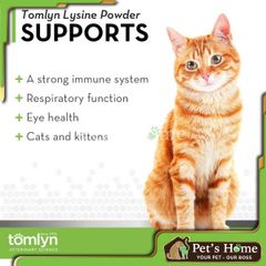 Tomlyn Immune Support L-Lysine Powder Cat Supplement 100g