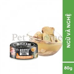 Pate Absolute Holistic Broth Chunks thức ăn mềm ướt cho chó mèo dạng viên thịt sốt lỏng Mỹ lon 80g